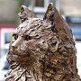 Statue of Hamish McHamish the cat, St Andrews, Scotland, unveiled April 2014