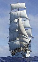 Sail-training vessel Picton Castle, based at Lunenberg, Nova Scotia