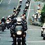 About a thousand bikers took part in the funeral procession for Max and Rastus, New Zealand, Jan 1998