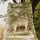 Memorial to St Bernard rescue dog Barry - Le cimetiere des chiens, Asnieres-sur-Seine, Paris