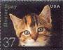 USA: one of two Spay or Neuter stamps from the United States - the other shows a dog