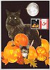 Belgium Hallowe'en card and Duostamp, 2009