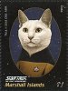 Marshall Islands, July 2018: Data from 2 x 6 stamps showing Star Trek: Next Generation characters with cat heads
