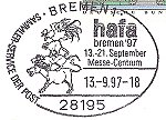 Cancellation for Hafa, Bremen '97, Germany