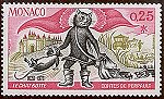 Puss in Boots - enlargement of 1978 Monaco stamp above