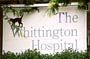 Sign for the Whittington Hospital, Highgate Hill, London