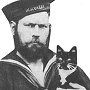 Seaman James Hamilton Martin rescued The Ship's Mascot when he fell overboard from Discovery