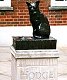 Memorial to Hodge, Samuel Johnson's cat, Gough Square, London