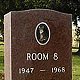 Room 8's headstone, Los Angeles Pet Memorial Park, Calabas