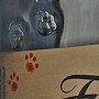 Pawprints on a bottle of Fairlie's Light Highland Liquer, now discontinued