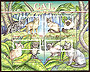 Guyana 2001: sheetlet of 6 Cats in the Caribbean