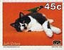 One of the cat stamps from Cats & Dogs issue by Universal Mail New Zealand